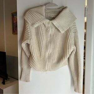 aerie knit cropped jacket